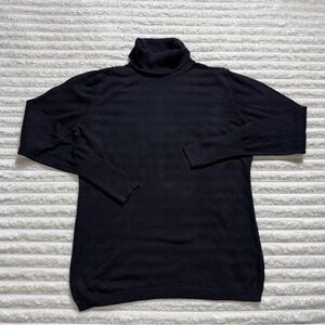 Worthington Black Turtleneck Pullover Knit Sweater M Long Sleeve Women